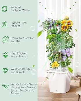 Amazon.com : SJZXUV Vertical Hydroponics Growing System Kit